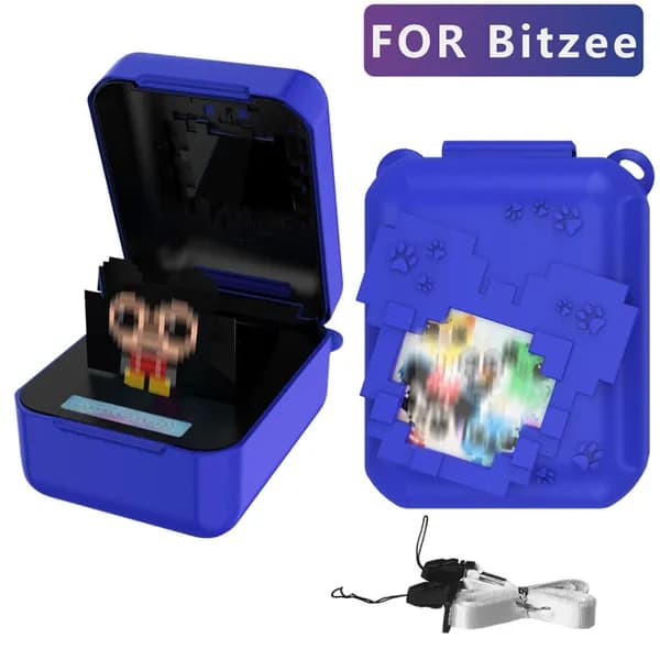 Силиконовый чехол для Bitzee Disney Interactive Toy с 3D-рисунком лапок, полная защита 360 , с ремешком
