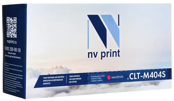 Картридж NV Print CLT-M404S, пурпурный, для лазерного принтера