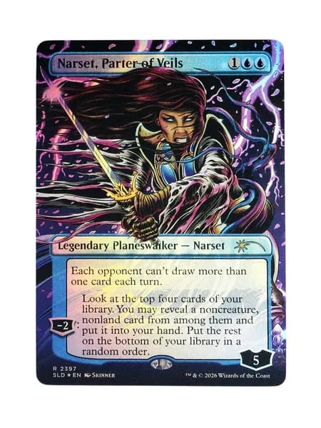 Фольгированная (Foil) прокси-карта TCG/MTG Proxy: Narset, Parter of Veils #2397