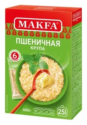 Крупа пшеничная Макфа Полтавская в варочных пакетах картон 66г*6пак
