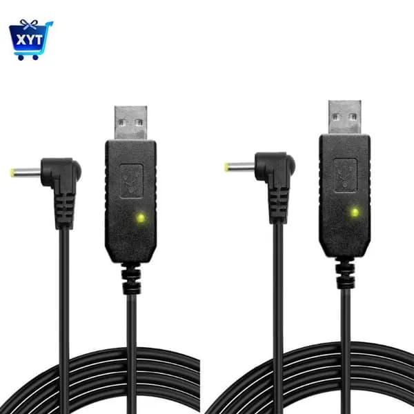 (2 шт) USB-кабель для прямой зарядки раций 5R/UV82 (2.5 мм штекер) - 2 шт