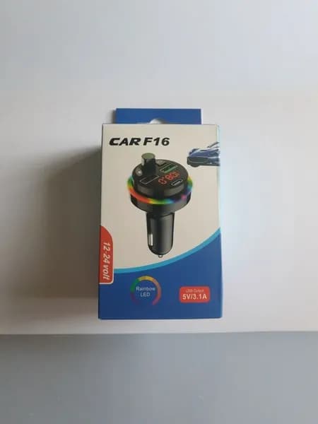 FM-модулятор F16 (AUX,USB,TypeC,microSD) AVTO-DEKOR 14637