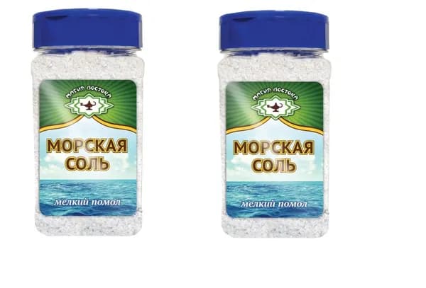 МАГИЯ ВОСТОКА Соль морская мелкий помол, 410 г - 2 шт./