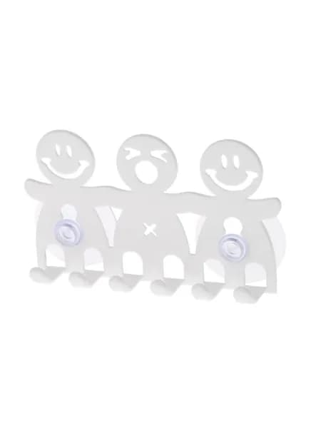 Держатель для зубной щетки настенный белый пластиковый