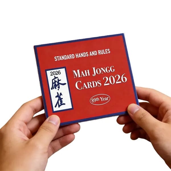 Официальные правила маджонга 2026 года, 4 карточки, красные