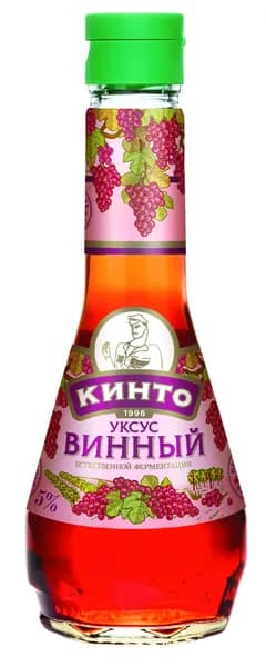 Уксус винный из красного вина ТМ "Кинто", 250 мл.