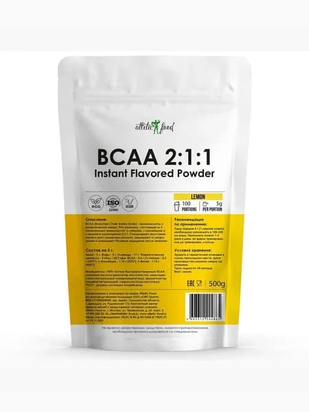 Atletic Food BCAA 2:1:1 Instant Flavored Powder - 500 грамм , Экзотик