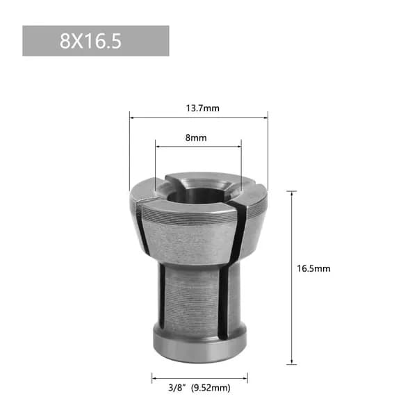 Цанговый 8x16.5мм