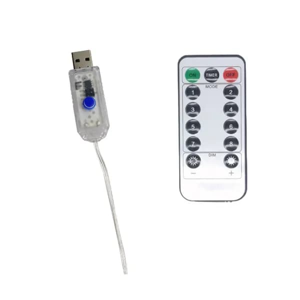 Пульт ДУ для гирлянд, 8 режимов, питание USB 5 В