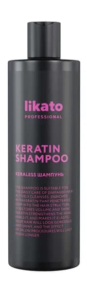 LIKATO PROFESSIONAL Шампунь для волос с кератином Keraless, 400 мл
