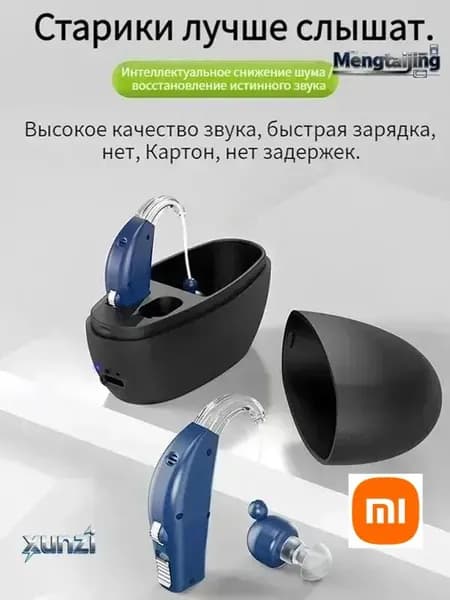 Усилитель слухового аппарата для пожилых людей и взрослых бинауральные умные слуховые аппараты, 2 функции шумоподавления с портативным голосовым зарядным устройством