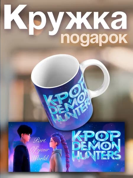 Кружка Кейпоп-охотницы на демонов кружка (KPop Demon Hunters)