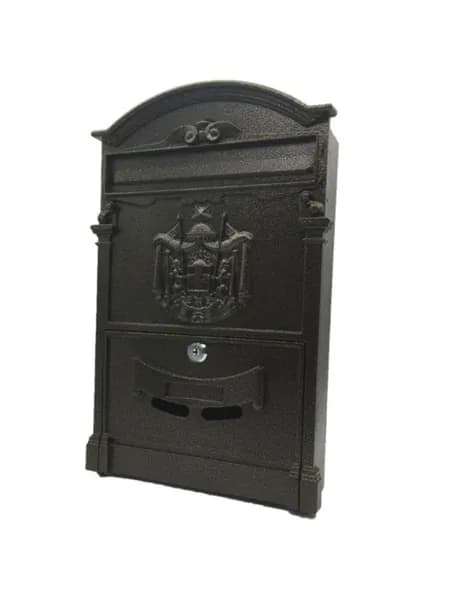 Ящик почтовый Olimp MB-01 с замком, антик бронза, 41х25х8.7 см