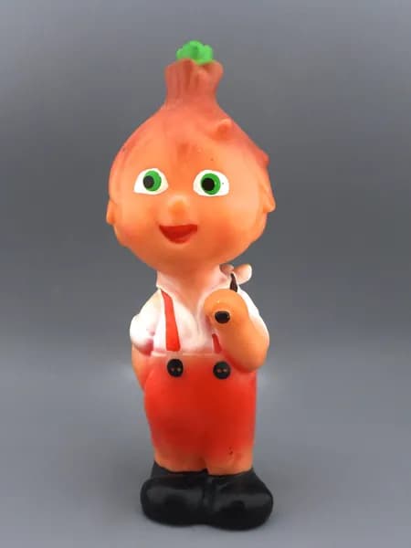 ЧИПОЛЛИНО игрушка резиновая СССР 19,5 см