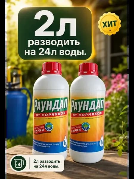 360г л-2л на 24 л средство от сорняков гербицид