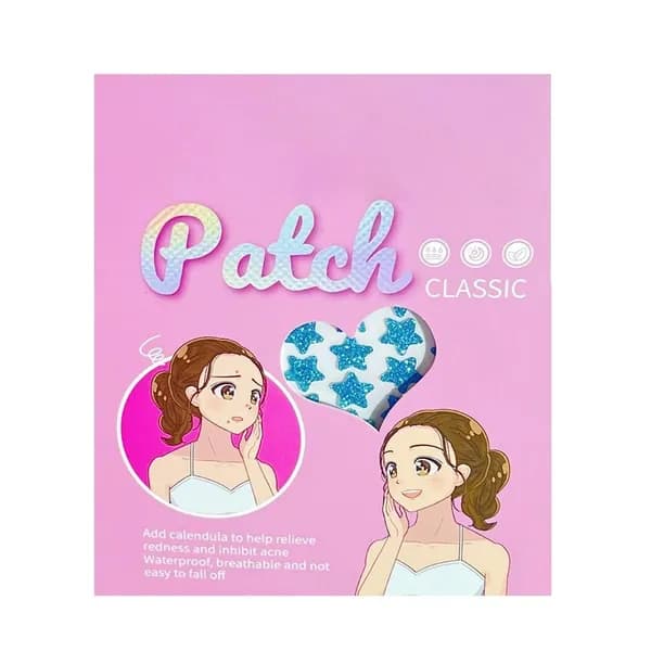 Гидроколлоидный пластырь Patch CLASSIC с календулой, не сползает и украшен звёздами