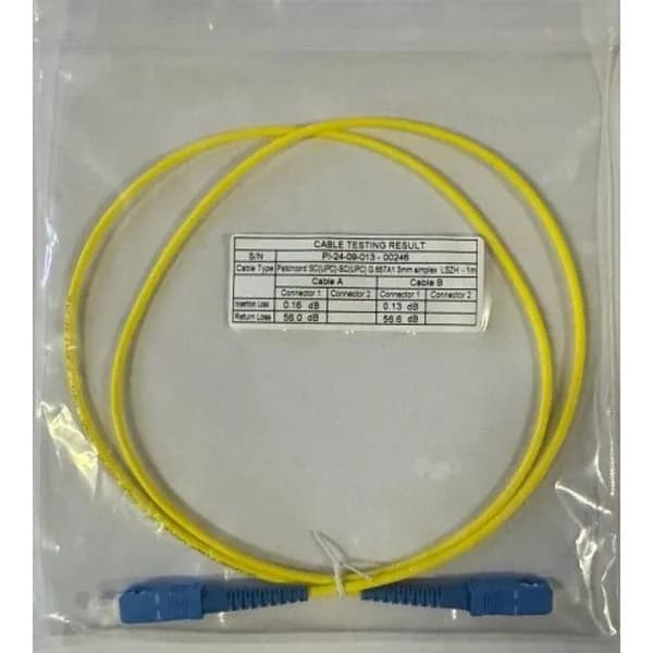 Патчкорд оптический simplex SC/UPC-SC/UPC, одномодовый (9/125 мкм, G657A1), LSZH, 3.0 мм, длина 10 м