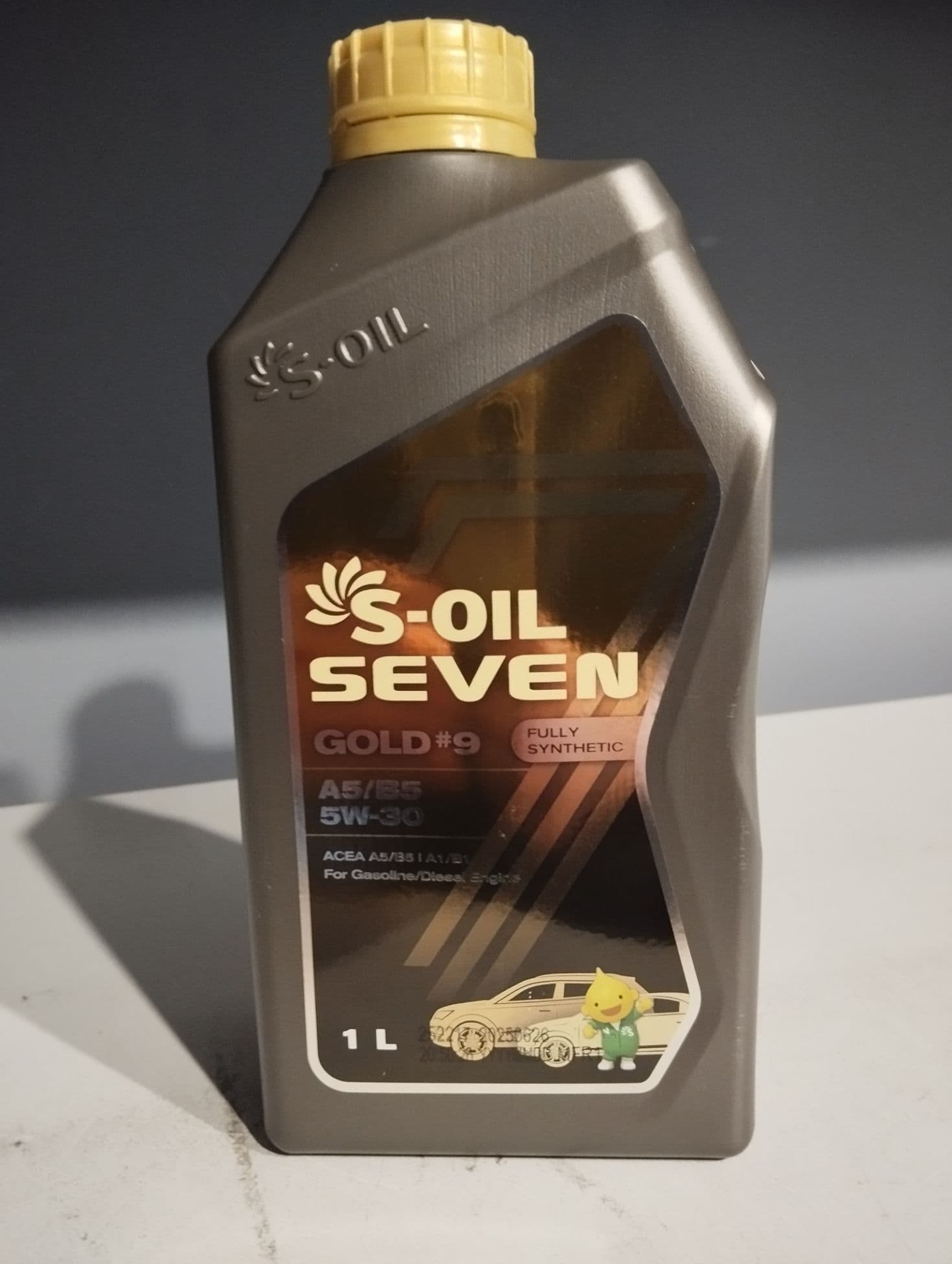 S-OIL SEVEN GOLD #9 A5/B5 5W-30 Масло моторное, Синтетическое, 1 л