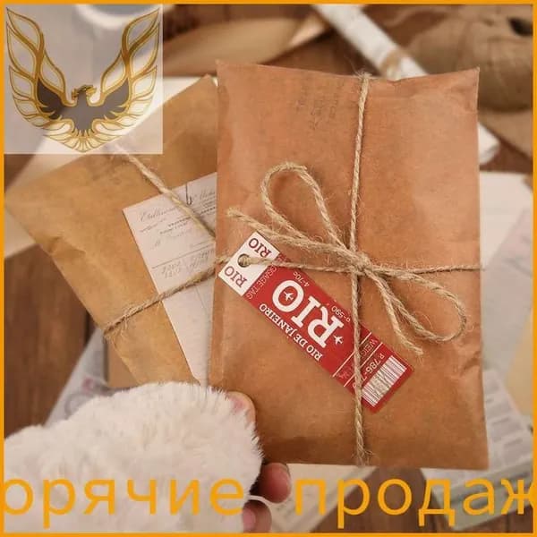 Конверт, Mr.paper, 10шт/упаковка, винтажная крафт-бумага, можно использовать для хранения бумаги, писем, упаковки
