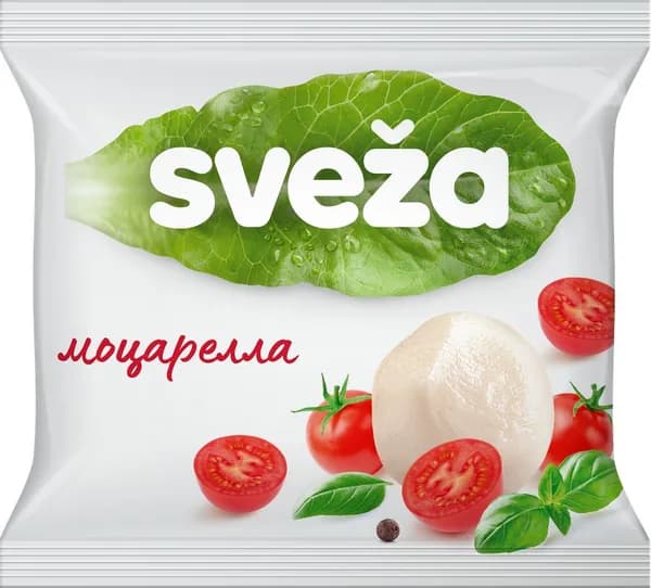 Сыр SVEZA Моцарелла 45%, без змж, 250г 3 шт.