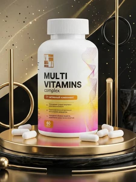 "Мультивитаминный комплекс" ("Multivitamin complex"), LfL, 60 капсул, капсулы массой 760 мг.