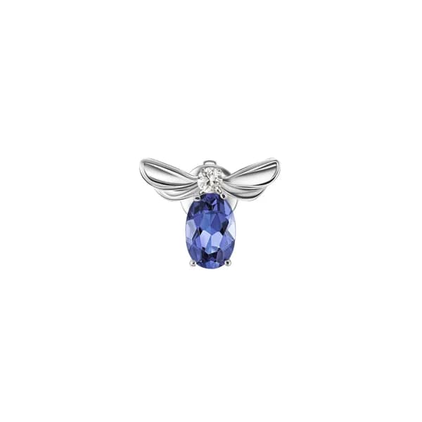 NIAGARA JEWELRY Серьги ювелирные Моносерьга Золото белое 585 пробы