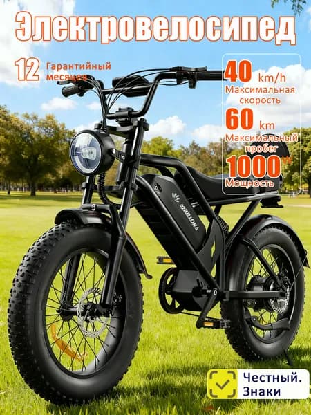 Armelona Электровелосипед 48V 1000W 18.2Ah 40 км/ч шины 204.0 IPX4