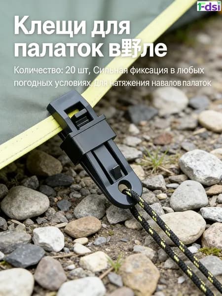 Комплект садовых креплений 85 мм ø32 мм пластик 18 шт