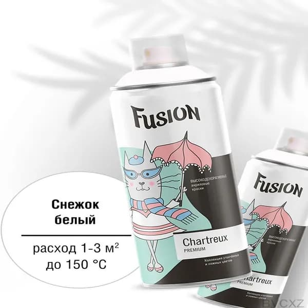 Аэрозольная краска Быстросохнущая, до 150°, Акриловая, Полуматовое покрытие, 0.52 л, 0.27 кг, белый