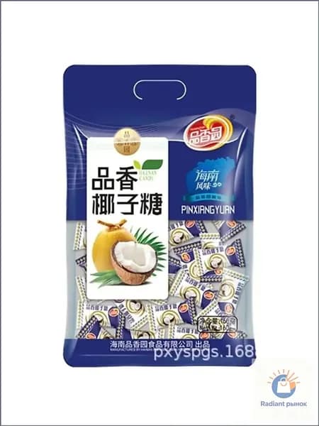 Премиумсладости с Хайнаня, кокосовые Xiangyuan 160г