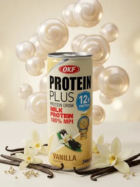Безалкогольный напиток OKF Protein Plus Vanilla Ваниль 240мл Корея