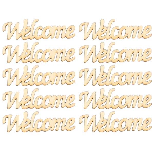Деревянные декоративные буквы welcome для украшения праздников и дома