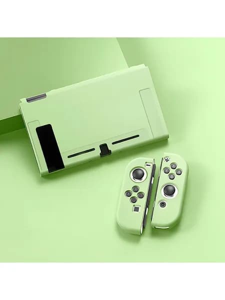 Защитный чехол Switch OLED для консоли и Joy-Cons с защитой от пожелтения, Ультралегкий Гибкий корпус для путешествий и хранения