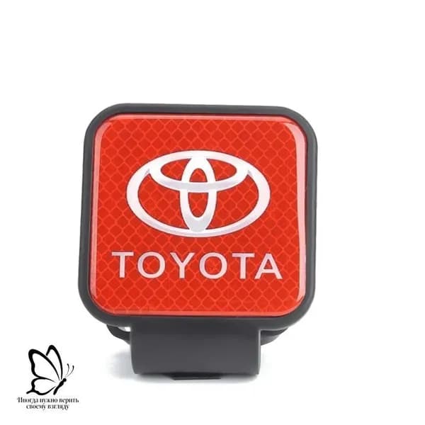 Эксклюзивный держатель с резиновой заглушкой 50х50 мм для фаркопа TOYOTA