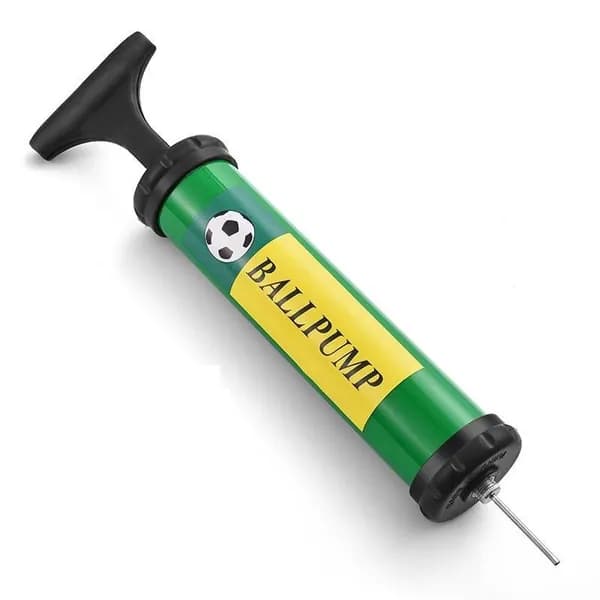 Профессиональный насос для мячей "Ballpump" 19 см, цвет зеленый / Товары для активного отдыха на природе / Спортивный насос с удобной ручкой и иглой в комплекте