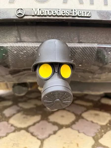 Колпачок на фаркоп Противогаз,1 шт