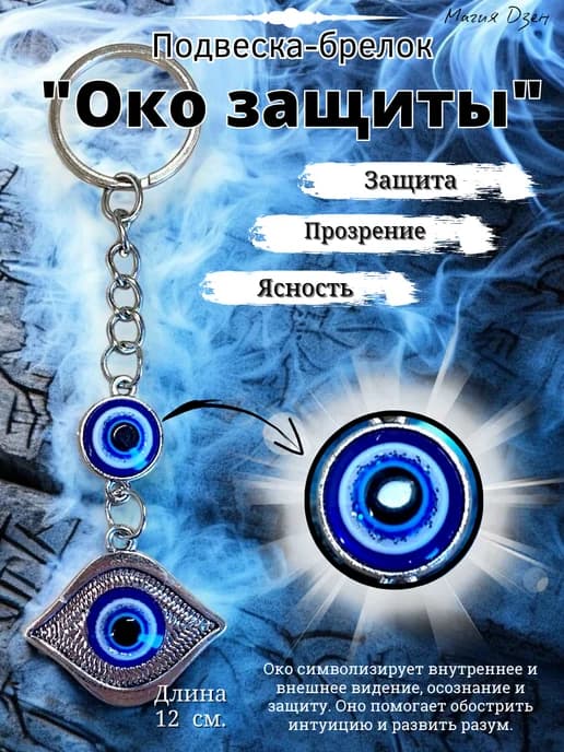 Брелок подвеска с турецким глазом Око