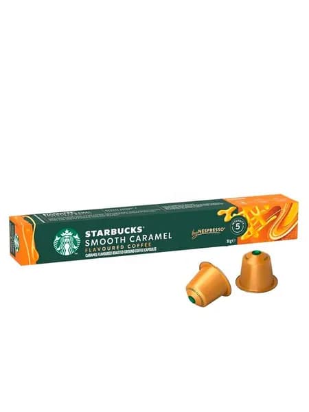 Кофе в капсулах натуральный жаренный молотый Starbucks Гладкая Карамель, 52 г