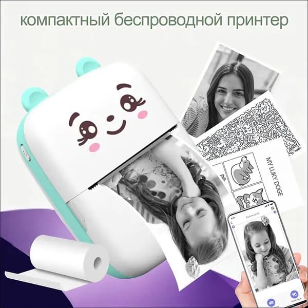 Мини-принтер термо, Монохромный