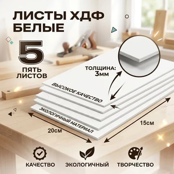 ХДФ ламинированная 20х15см