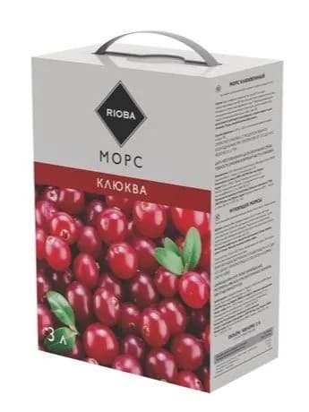 Rioba Морс Клюквенный, 3л