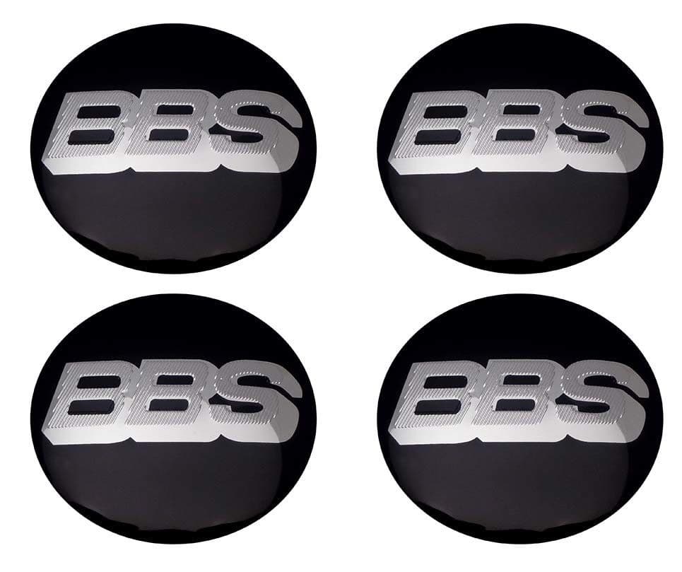 Наклейки на диски BBS черные 56 мм
