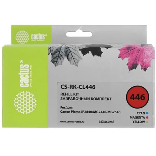 CACTUS Заправочный набор CS-RK-CL446 многоцветный 90мл для Canon Pixma MG2440-MG2541