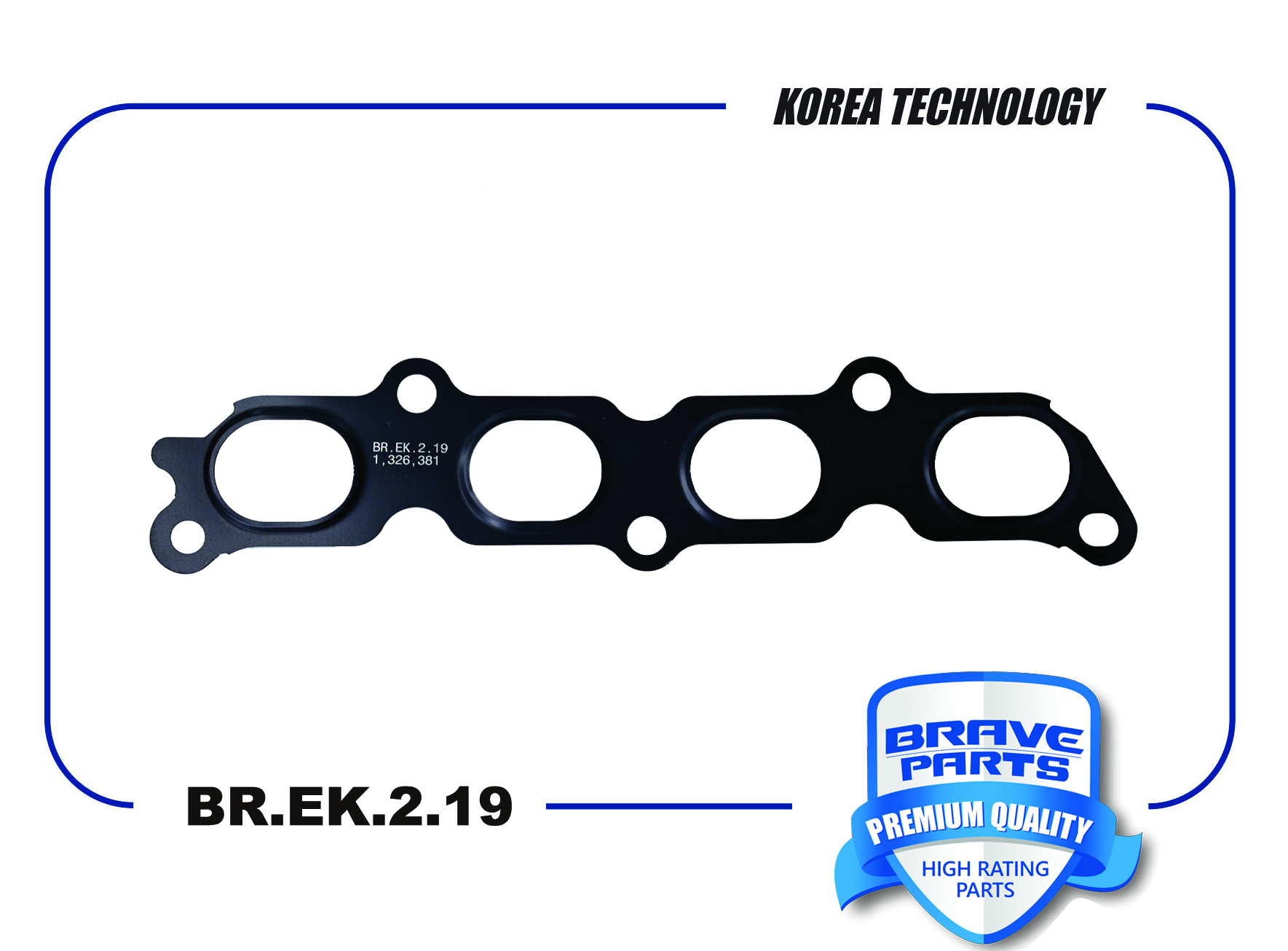 Прокладка коллектора выпускного для Форд Фокус арт BREK219 Brave