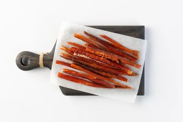 Палочки из горбуши с дымком вяленые, вес, 100 г