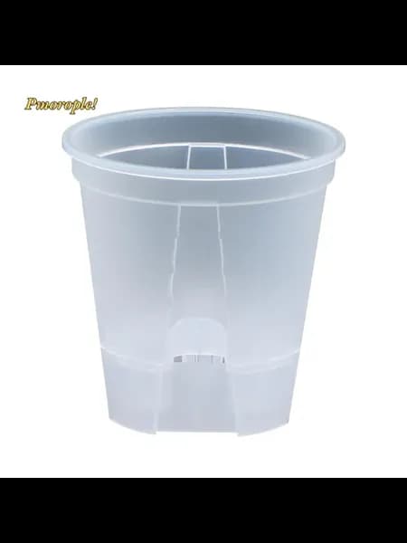 Прозрачный цветочный горшок, 2.4 л, 18 см, 1 шт