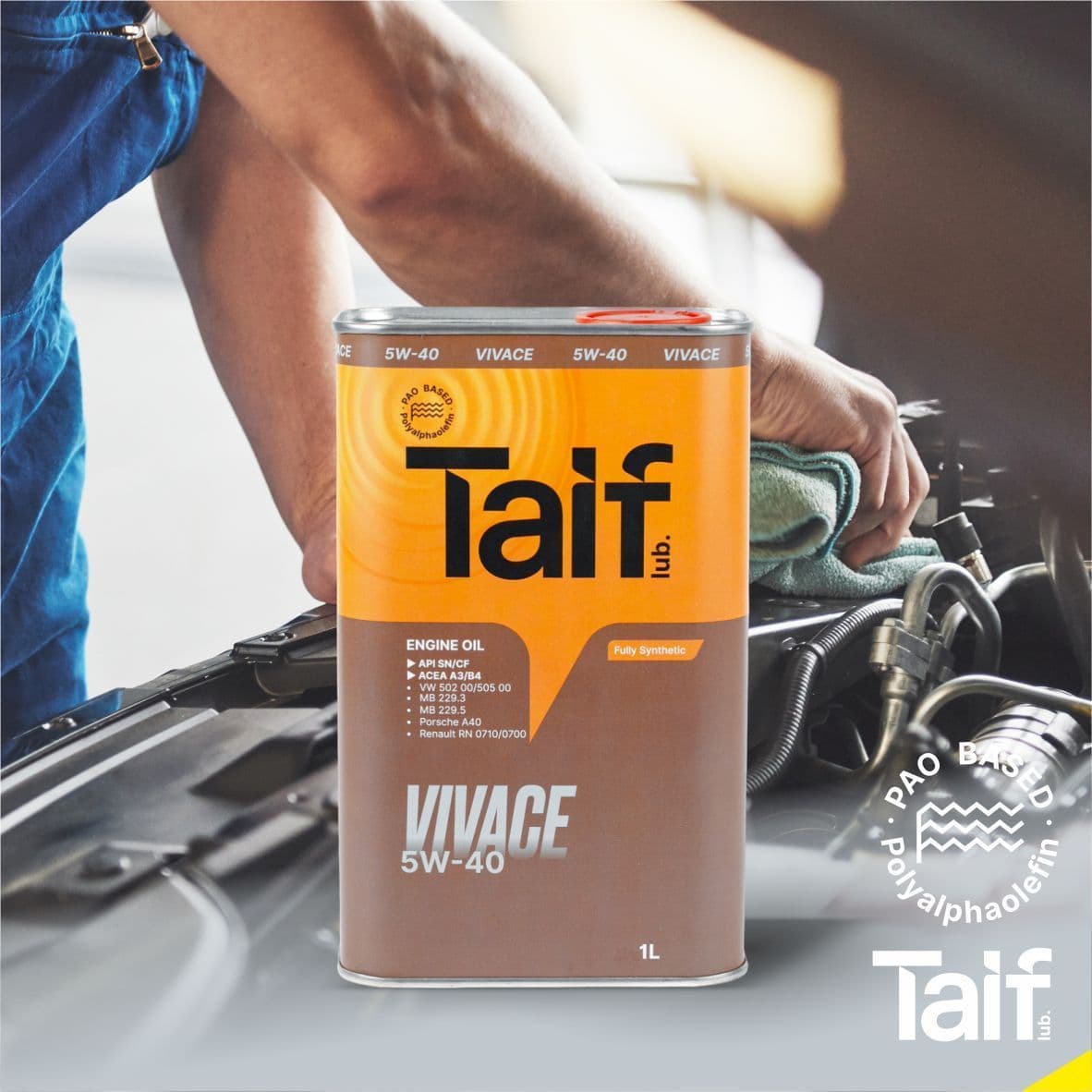 TAIF VIVACE 5W-40 Масло моторное, Синтетическое, 1 л