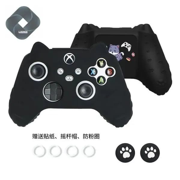 XBOX кожух для контроллера с лапками кота, изготовлен из силикона, совместим с контроллером Xbox Series X/S.
