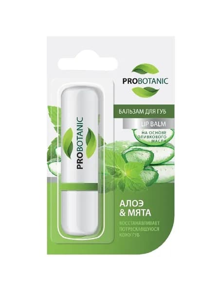 PROBOTANIC бальзам для губ алоэ и мята