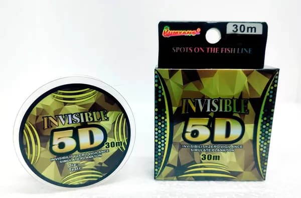 Леска монофильная INVISIBLE 5D 0,12м 30м